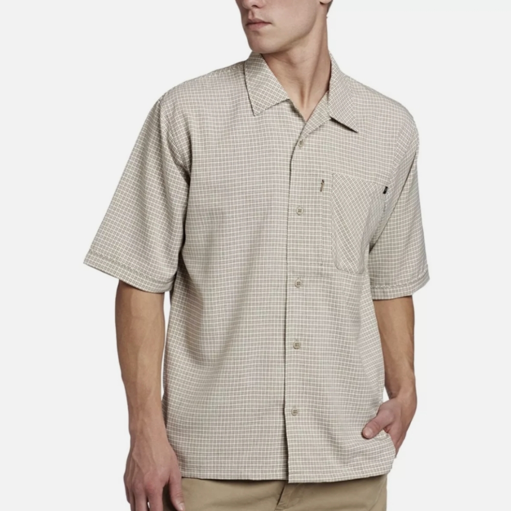 NWT - Blackhawk Warrior Wear Collared Button Down Shirt 1700 Shirt Brown Plaid M